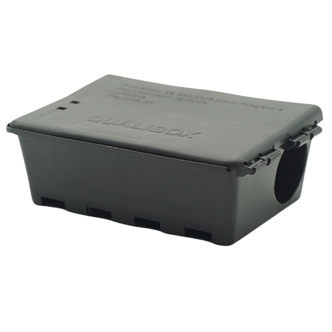 Qualibox Noir - Boîte d'Appât de Sécurité pour la Dératisation contre Rats et Souris 4 Qualibox Noir - Boîte d'Appât de Sécurité pour la Dératisation contre Rats et Souris