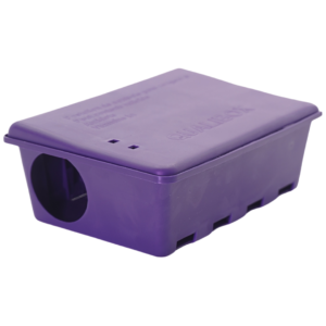 Qualibox Mauve - Boîte d'Appât de Sécurité pour la Dératisation Contre les Rats et Souris