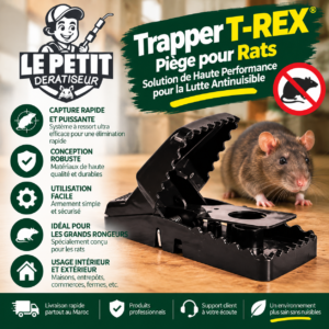 Piège Trapper T-Rex pour Rats - Solution de Haute Performance pour la Lutte Antinuisible