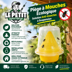 Piège à Mouches Écologique - Solution Anti-Insectes à Suspension