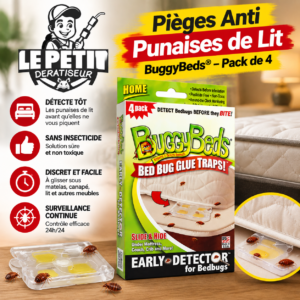 Pièges Anti Punaises de Lit BuggyBeds® - Pack de 4