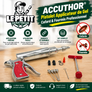 ACCUTHOR® pistolet applicateur de gel cafard & fourmis professionnel