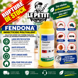 Insecticide Polyvalent FENDONA – Solution Expert en Hygiène Publique contre les Nuisibles Rampants et Volants