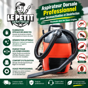 Aspirateur Dorsal Professionnel Anti-Nuisibles