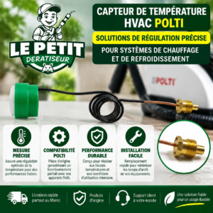 Capteur de Température HVAC POLTI – Solutions de Régulation Précise pour Systèmes de Chauffage et de Refroidissement