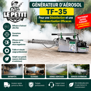 Générateur d'Aérosol TF-35 - Pour une Désinfection et une Désinsectisation Efficaces