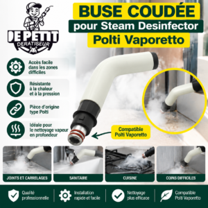 Buse Coudée pour Steam Desinfector Polti Vaporetto