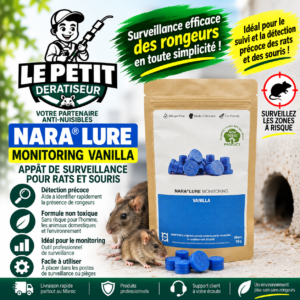 NARA® Lure Monitoring Vanilla - Appât de Surveillance pour Rats et Souris
