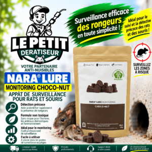 NARA® Lure Monitoring Choco-Nut – Appât de Surveillance pour Rats et Souris