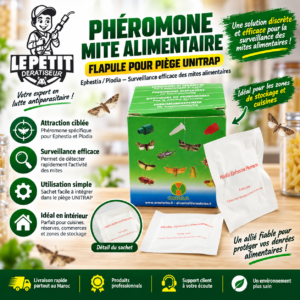 Phéromone Mite Alimentaire – Flapule Pour Piège UNITRAP (Ephestia Plodia)