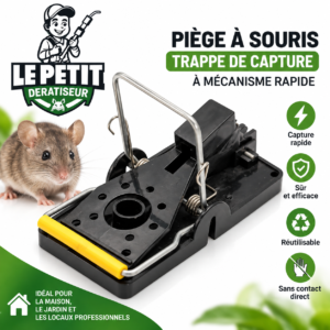 Piège à Souris – Trappe de Capture à Mécanisme Rapide