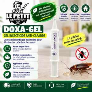 DOXA-GEL Cafards – Gel Insecticide Puissant pour l’Élimination des Cafards (35g)