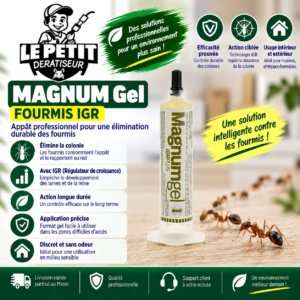 MAGNUM Gel Fourmis IGR – Appât Professionnel pour le Contrôle des Fourmis