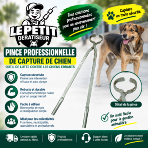 Pince Professionnelle de Capture de Chien - Outil de Lutte Contre les Chiens Errants