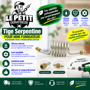 Tige Serpentine pour Mini Fumigateur – Accessoire pour Thermo-Nébulisateurac