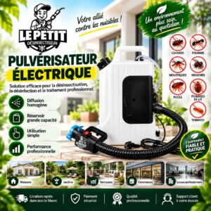Pulvérisateur électrique professionnel pour désinsectisation au Maroc